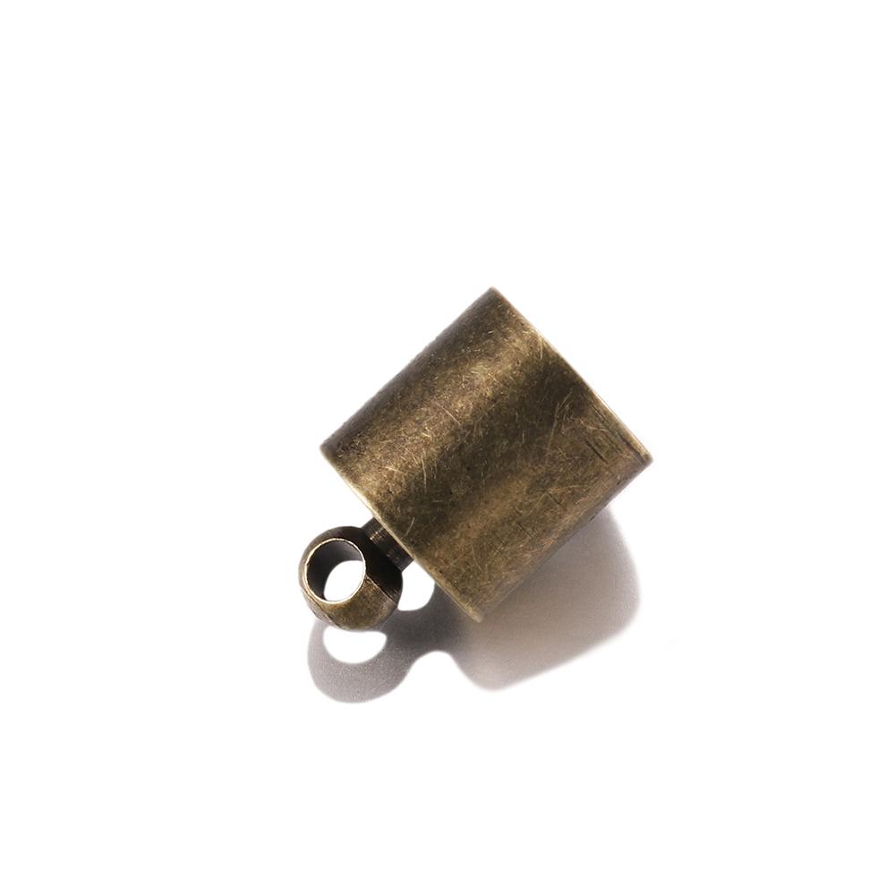 20-50 Stück/Los Quaste Lederkordel Ende Quetschkappen Perlen 3 4 5 6 7 8 9 10 mm Endspitze Kappe Für DIY Halskette Schmuckherstellung Zubehör