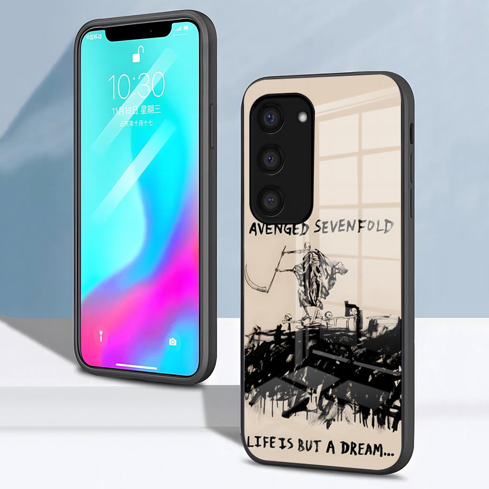 A-Avenged Sevenfold Phone Case For Samsung S26 S25 S24 FE S23 S22 S21 Plus S20 Ultra Note20Ultra Black Glass Cover