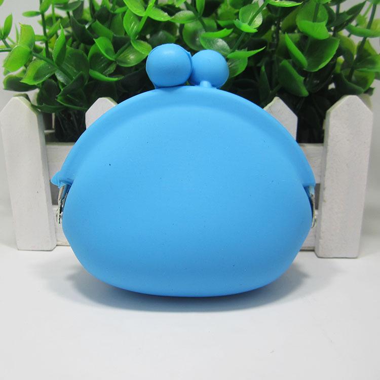 Cute Cartoon Silicone Coin Purse - Women's Mini Coin Bag with Soft Surface and Buckle Closure