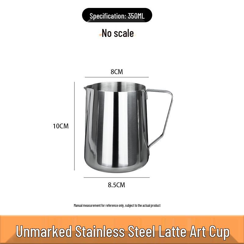

304 Stainless Steel Latte Art Pitcher with Scale - Milk Frothing & Pouring Jug