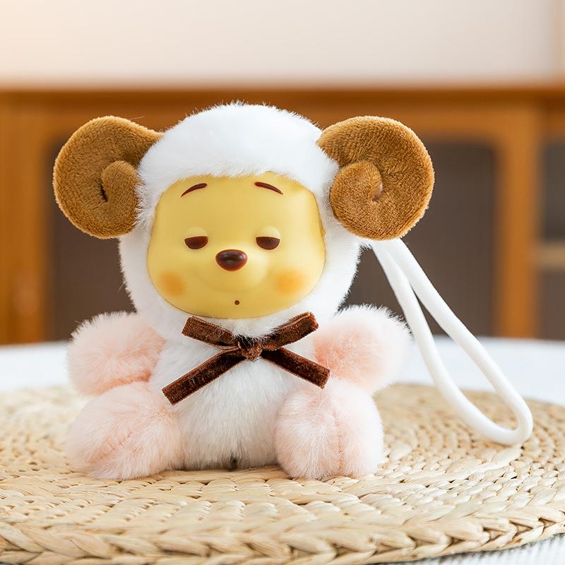 

Disney Winnie The Pooh Bracelet Series Plush Keychain Pendant Doll Accessories Christmas Birthday Toys Gift Bag Accessories A