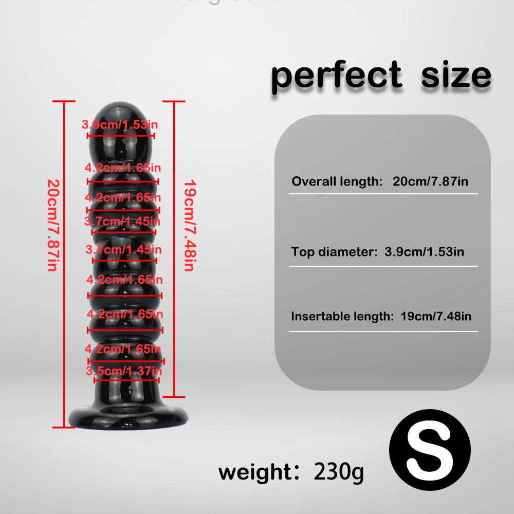 37x7cm Bardzo Duże Gwintowane Koraliki Analne i Dilator dla Mężczyzn i Kobiet