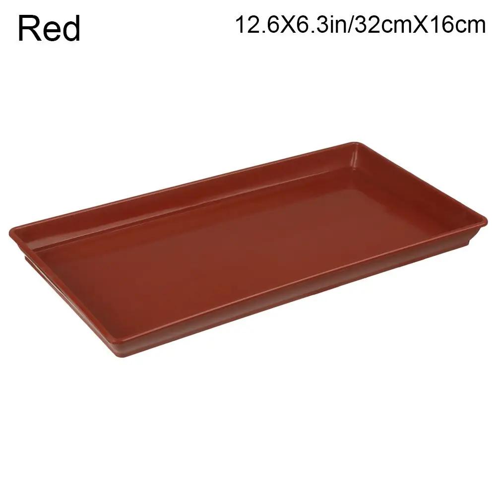 1Pcs Heavy Duty Rectangle Durable Plastic Tray Saucers Indoor Outdoor Plant Saucer Drip Trays