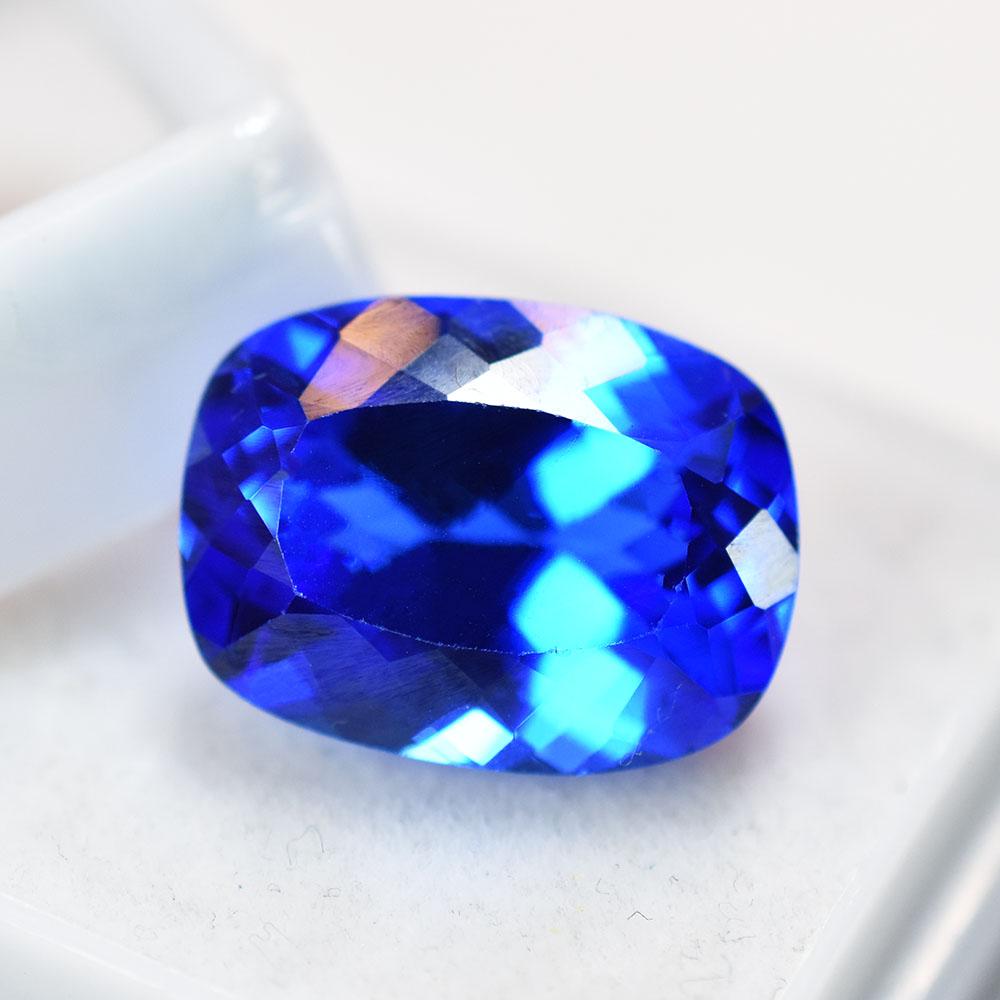Natural Royal Blue Sapphire Loose Gemstone 8.21 Ct Cushion Cut September Birthday Birthstone