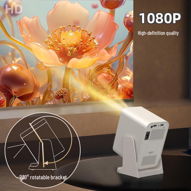 2026 1080P Portable HD Projector with 5G Screen Mirroring for Home and Douyin/Kuaishou Streaming