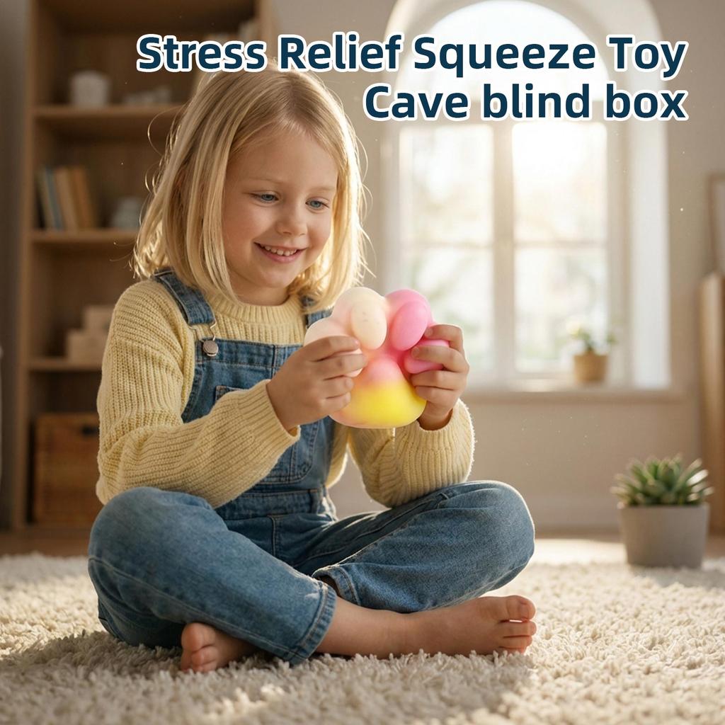 24pc 3D Plastic Stress Ball ,Cave, Vent, Soft Rubber Toy