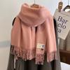 New scarf women's winter versatile shawl imitation cashmere warm high-end couple scarf
