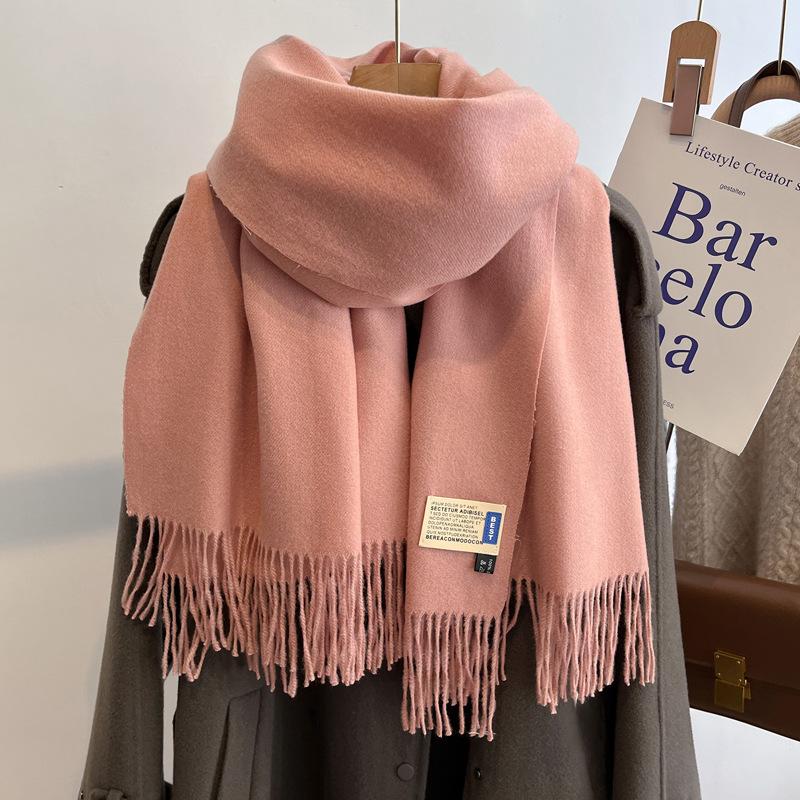 New scarf women's winter versatile shawl imitation cashmere warm high-end couple scarf