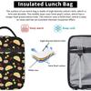 Taco Tuesday Party Pattern Insulated Lunch Bag Reusable Lunch Box Portable Lunch Tote for Women Men and Kids