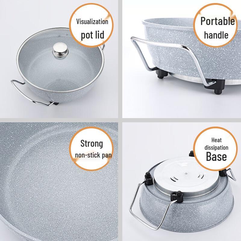 Multi-function Electric Wok with Maifan Stone Coating