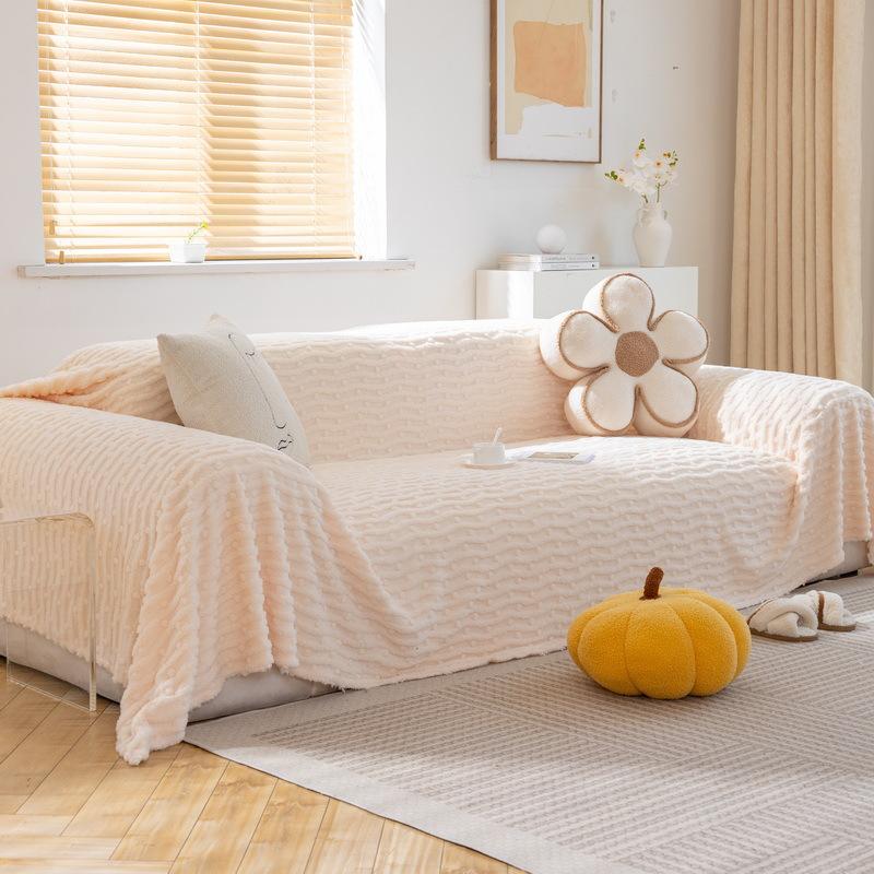 Утолщенный сырный бархатный чехол для дивана, полотенце, зимняя плюшевая подушка для дивана, осенне-зимний чехол для дивана, универсальное одеяло для дивана