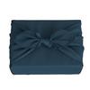 Furoshiki large purple navy stylish plain chirimen high-quality washable polyester eco bag tote kimono practice privacy cross 70 90 140cm (navy 70cm)