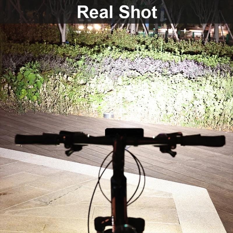 Luci LED per Bicicletta MTB 10000MAH Luce Ricaricabile per Bici Torcia Accessori per Ciclismo all'Aperto per Scooter Elettrico