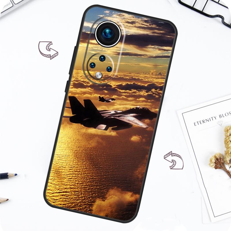 F14 Tomcat Fighter Case For Honor Magic 7 Pro 5 6 Lite Honor 200 Pro 50 70 90 X8b X9a X8a X8 X9 X9c X9b Cover