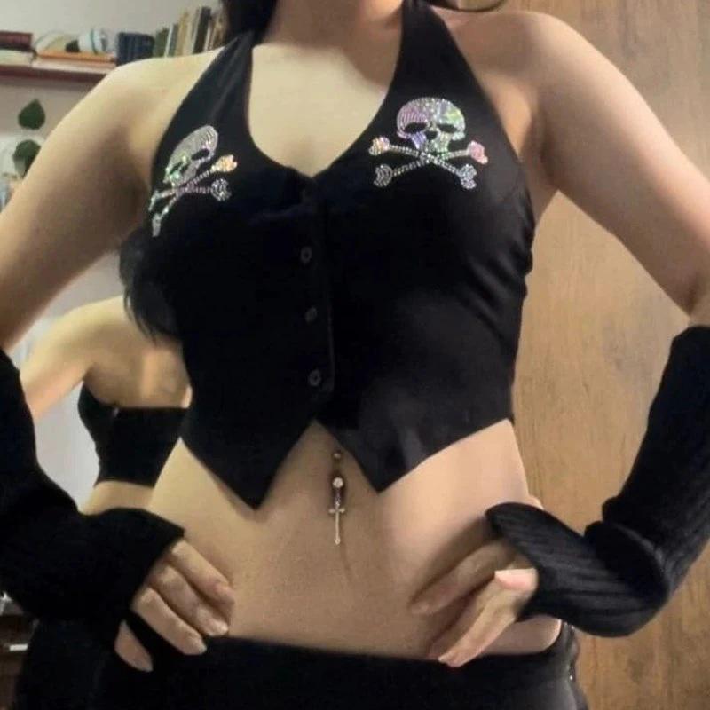 Cross-border Sexy Halter Top - European & American Street Fashion, Slim Fit Versatile Vest for Women.