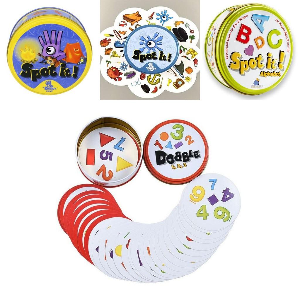 Dobble Spot It Spielkarten für fesselnden Familienspaß und schnelle visuelle Herausforderungen
