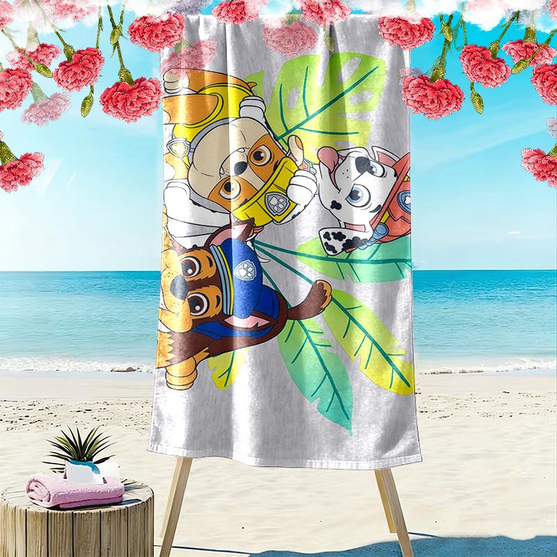 PAW Patrol2 Print Beach Towel, Large Soft Quick Dry Towel for Beach Camping Swimming