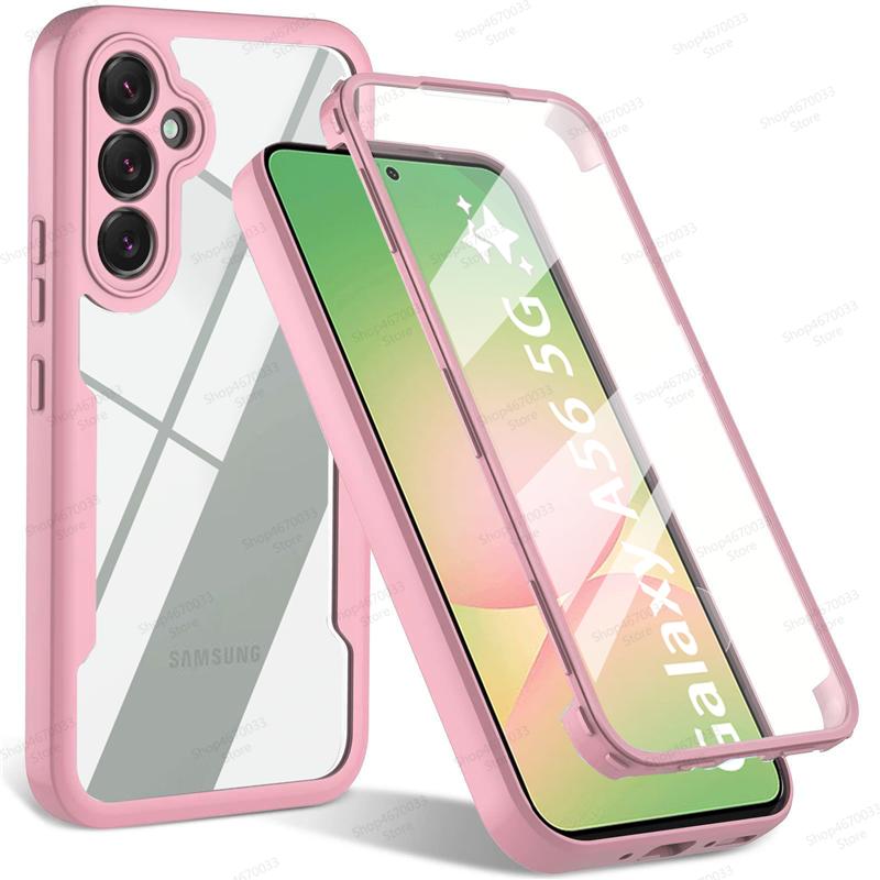 Pouzdro s plným krytím 360° pro Samsung Galaxy A56 A36 A26 A55 A34 A54 A35 A25 A15 A53 A13 A14 A52 Nárazuvzdorný kryt s ochranou displeje