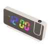 Digital Alarm Clock LED Display Mirror Electronic Clocks Voice Control Temperature Calendar Clocks for Bedroom Dormitory