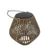 Diamond Wicker Solar Lantern - Waterproof Outdoor Courtyard Decoration