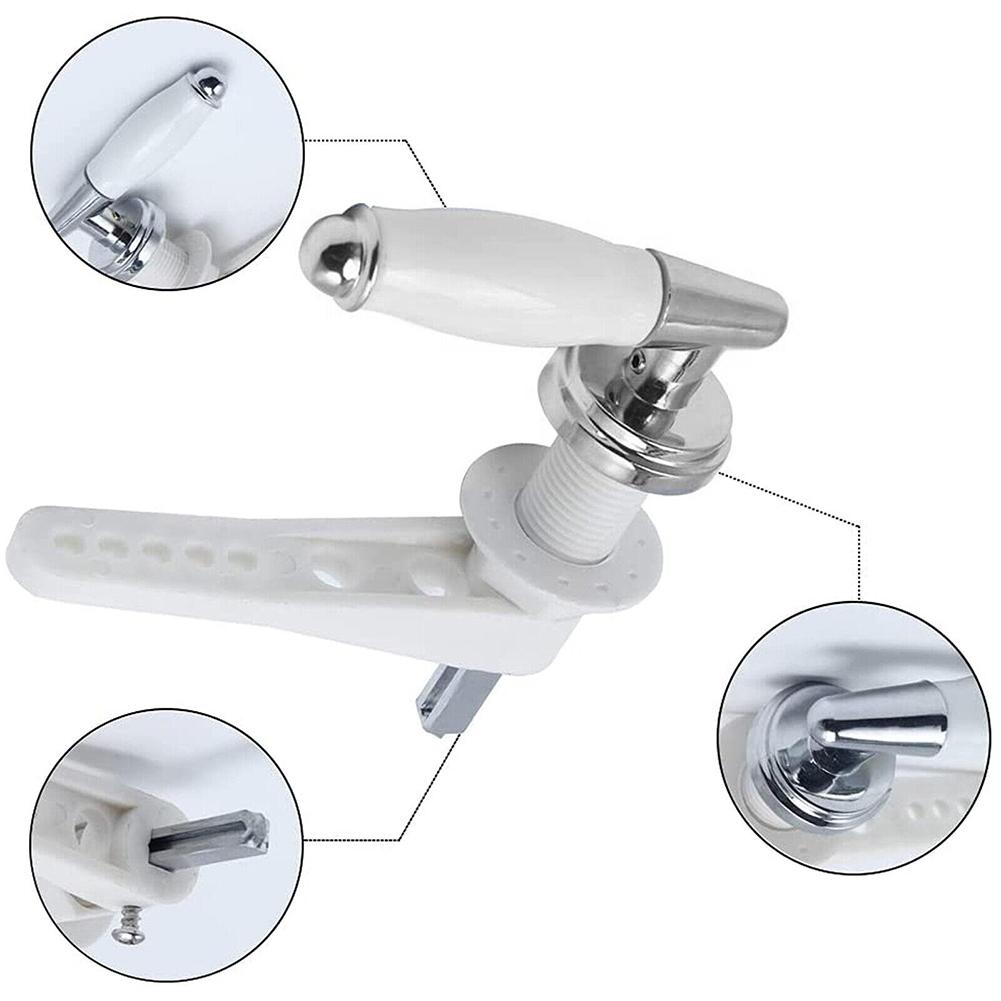 100% Brand New Toilet Flush Handle Toilet Wrench 1 Set Cistern Lever Handle