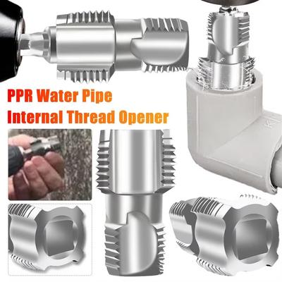 פותח חורים פנימיים לצינור מים עם ראש כפול פותחי הברגות אוניברסליים ידניים לצינור מים מקדחי הברגה פנימית 4 נקודות 6 נקודות