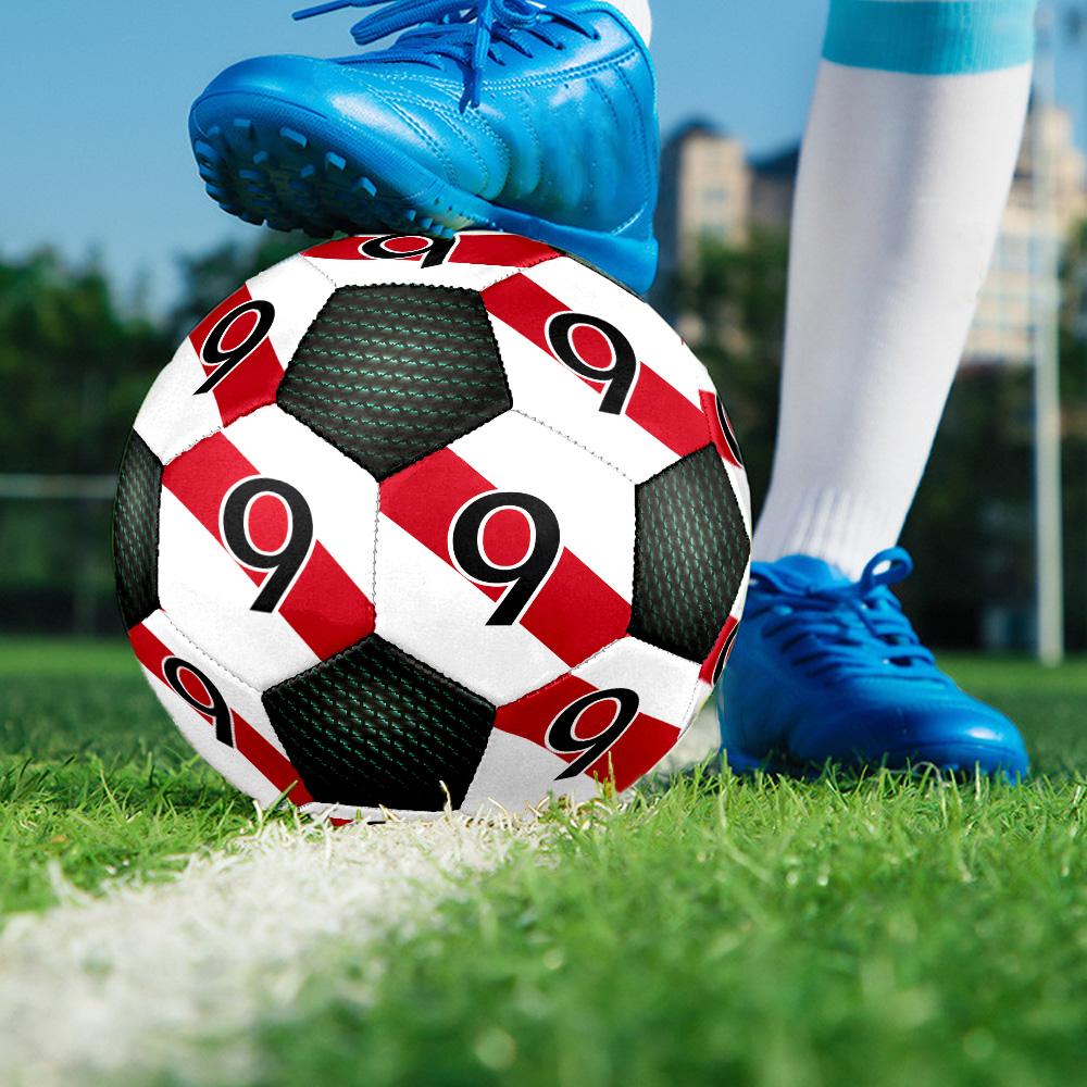 1pc Team Jersey Digital Design  Football Soccer Ball Size 5 Indoor Soccer Ball Fashion Colorful  Backyard Game -Great For Sports Fans Gift