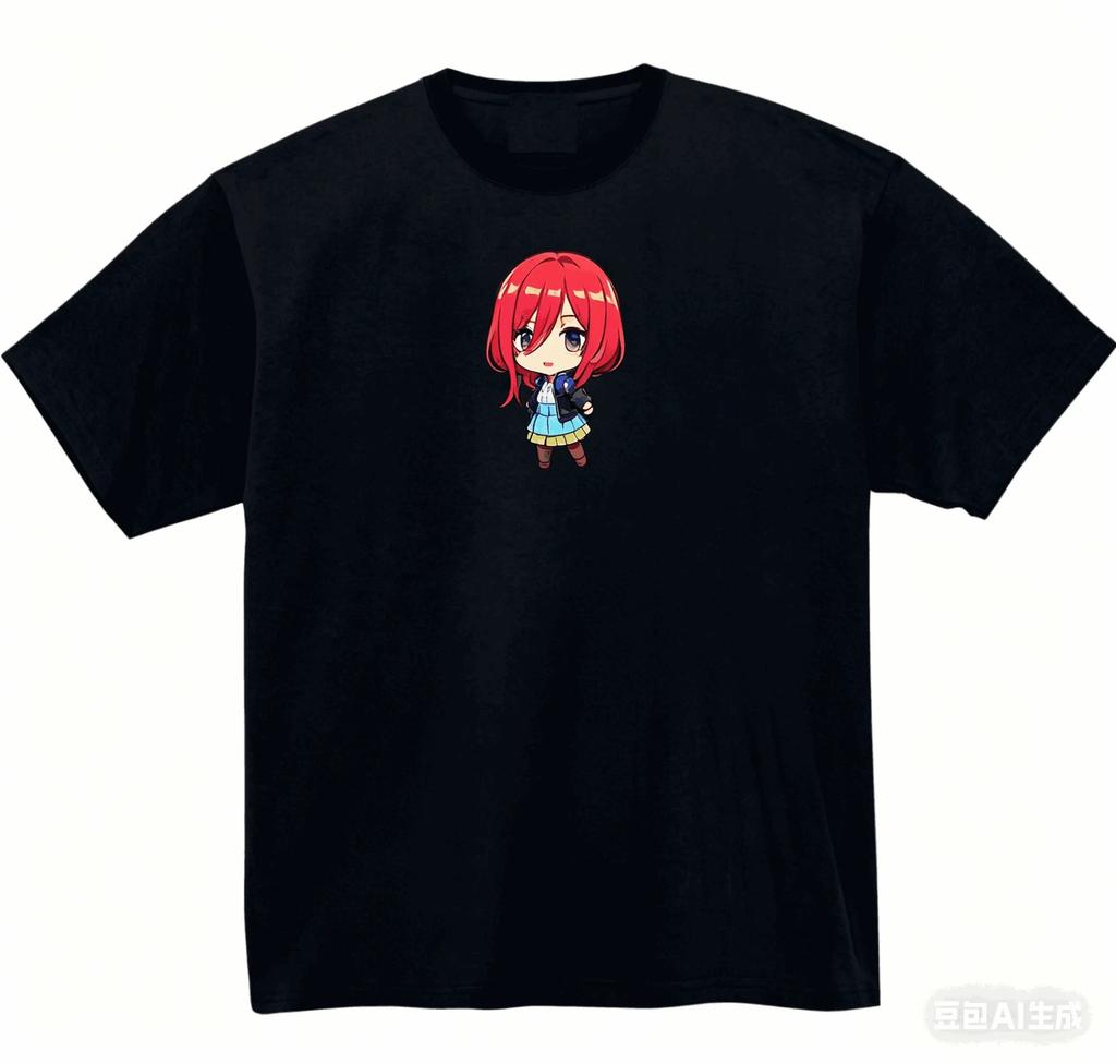 Stylish White "The Quintessential Quintuplets" Miku Casual Cotton Short-Sleeve T-Shirt