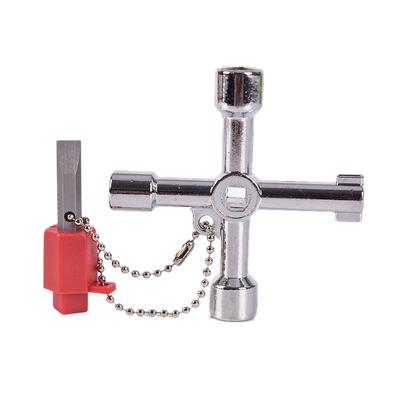 1Pc Key Wrench Cross Switch Alloy Universal Square Wrench Tool For Cupboard