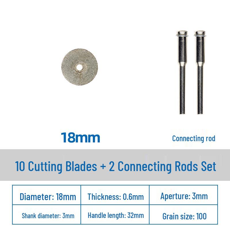 Diamond Cutting Disc for Grout, Jade, Glass, Ceramic; Seam Cleaning Blade for Hand Drill, Small Slice for Wine Bottles.
