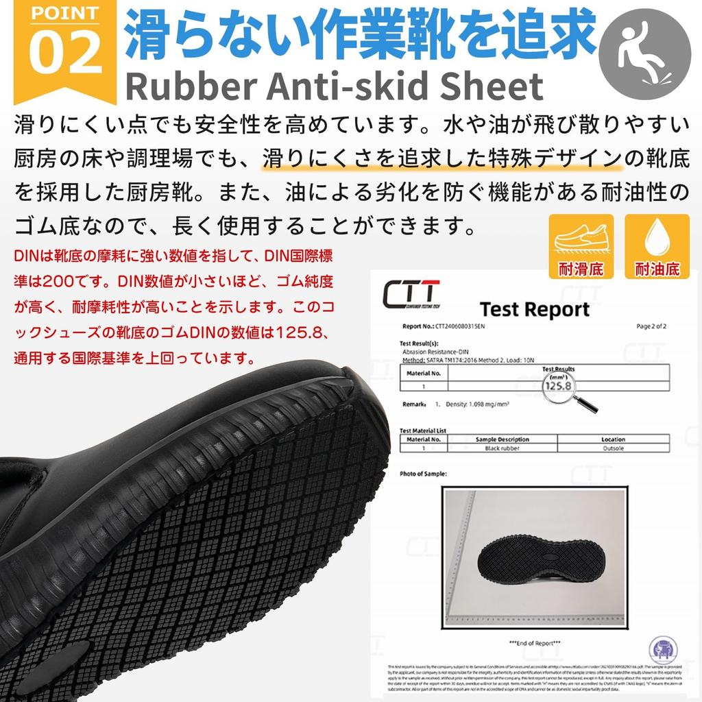 SOARHOPE Die meisten Küchenschuhe für Kochküche Einfach An- und Ausziehen 3E Schwarz [Der Weltweit Rutschfeste Stehende] Schuhe, Schuhe, Slipper, Aus, Wasserdicht,