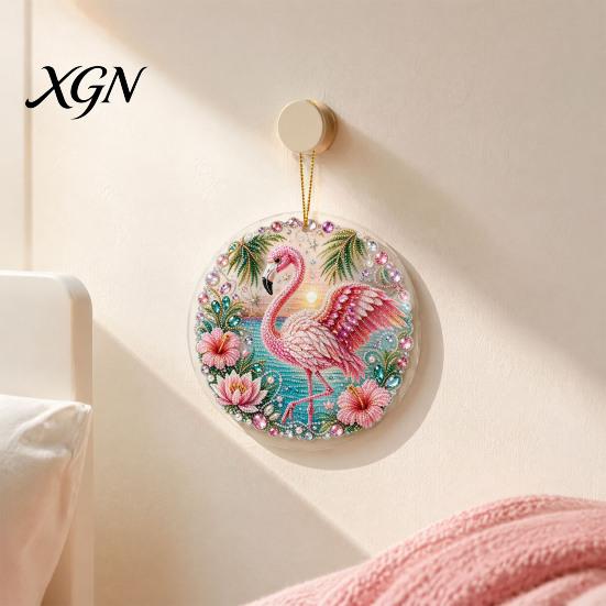 Acrylic Hanging Ornament Bird Decor, 2D Animal Shaped for Home, Transparent Wall Art Bedroom Office, Romantic Couple Gift Series