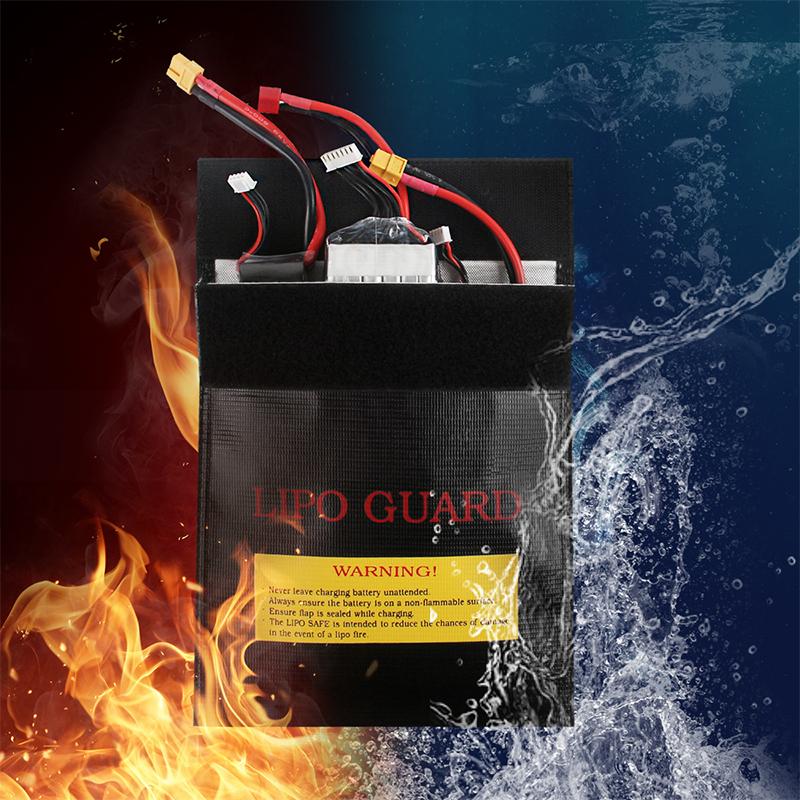 High Quality RC LiPo Battery Safety Bag 2 Sizes Fireproof Waterproof Explosion-proof Safe Guard Charge Sack Safety Bag RC Car