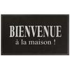 Tapis D'entrée Contemporain - Maison - 45x75 Cm - PVC - Noir Et Gris