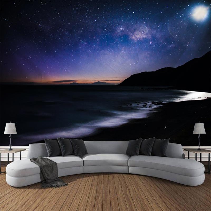 Beach Sunset Scenery Tapestry Wall Hanging Bohemian Calico Tapestry Home Wall Decor Bedroom Decor