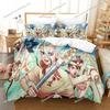 3D Print Dr.Stone Bedding Sets Duvet Cover Set With Pillowcase Twin Full Queen King Bedclothes Bed Linen Quilt Cover