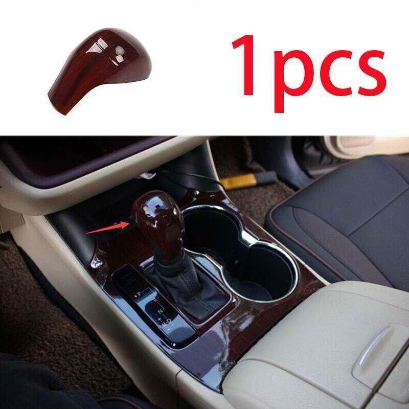 For Toyota Highlander 2015-2018 Wood Grain Central Console Gear Shift Knob Cover
