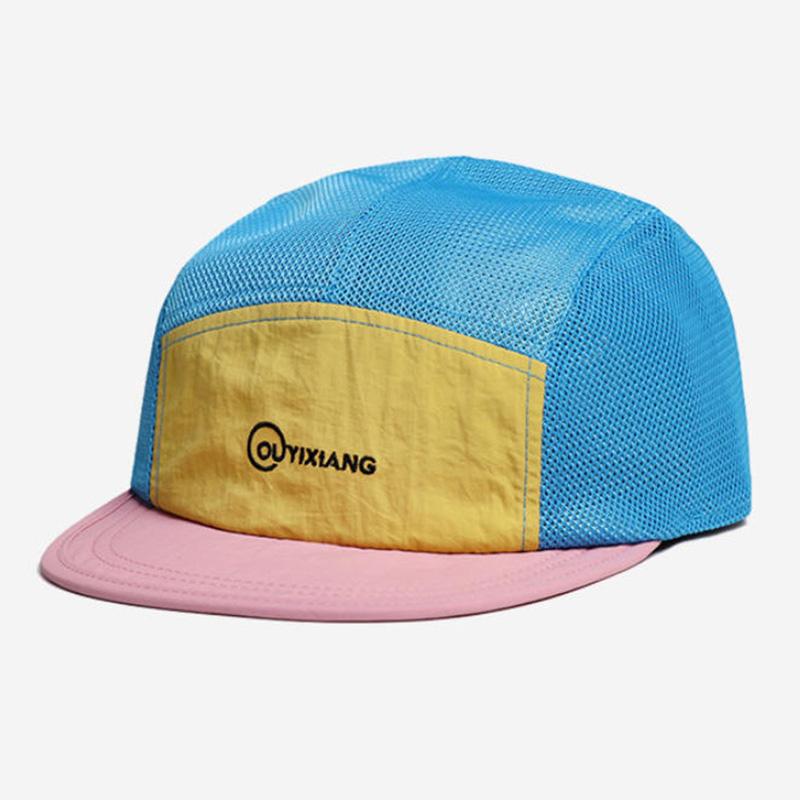 

Summer Outdoor Baseball Cap Retro Breathable Japanese Style Quick-Dry Visor Sunshade Sunscreen Hat Adjustable синій