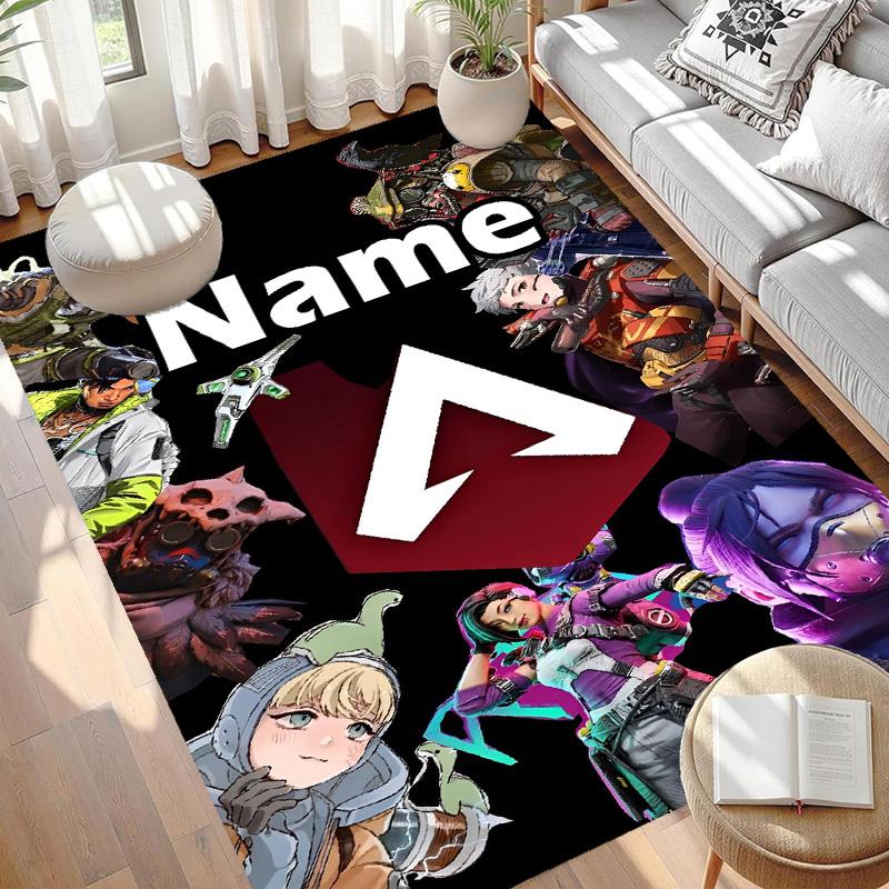 Custom Name Personalized Apex Legends Print Carpet, Versatile Home Decor Rug, for Playroom, Apartment, Balcony, Entryway, Hallway Gift