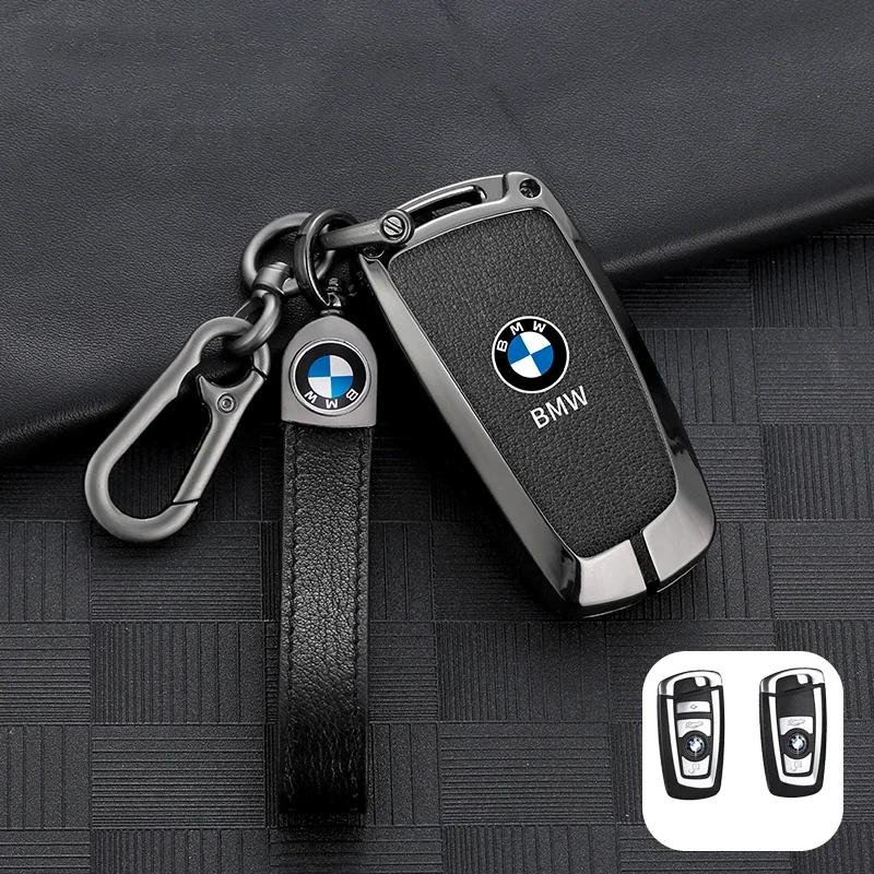 Für BMW Neu 2025 Zinklegierung Leder Auto Schlüsselabdeckung Hülle Schale Schutz Für BMW 1 3 5 7 Serie X1 X3 X4 X5 F10 F15 F16 F20 F30 F