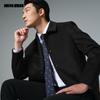 Lilang Men's Simple Business Lapel Wool Overcoat