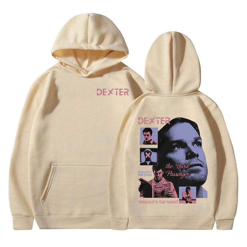 TV Play Dexter Morgan Hoodies Men Women Clothing Keep Warm Fleece Hooded Sweatshirts Fashion Vintage Gothic Oversized Pullovers