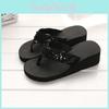 Sequins Summer Womens Antislip Sandals Girl Wedge Heels Slippers Flipflops Us