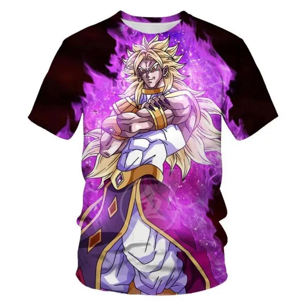 

Children s Anime Dragon Ball 3D Digital Print Boy Street Trend Round Neck Short Sleeved T-shirt 110