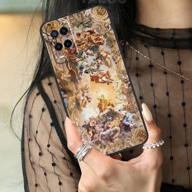 Renaissance Kunst Malerei Hülle Für Oppo A80 A60 A40 A17 A57 A77 A74 A54 A94 A78 A98 A18 A38 A58 A96 A76 A16 A15 A5 Pro