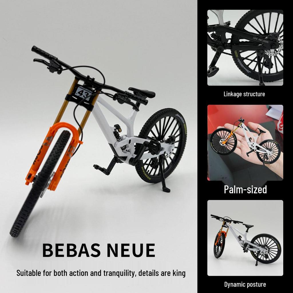 Cross Alloy Bicycle Model - Double Shock Mountain Bike Toy with Variable Speed & Front/Rear Absorbers - Ornament Gift