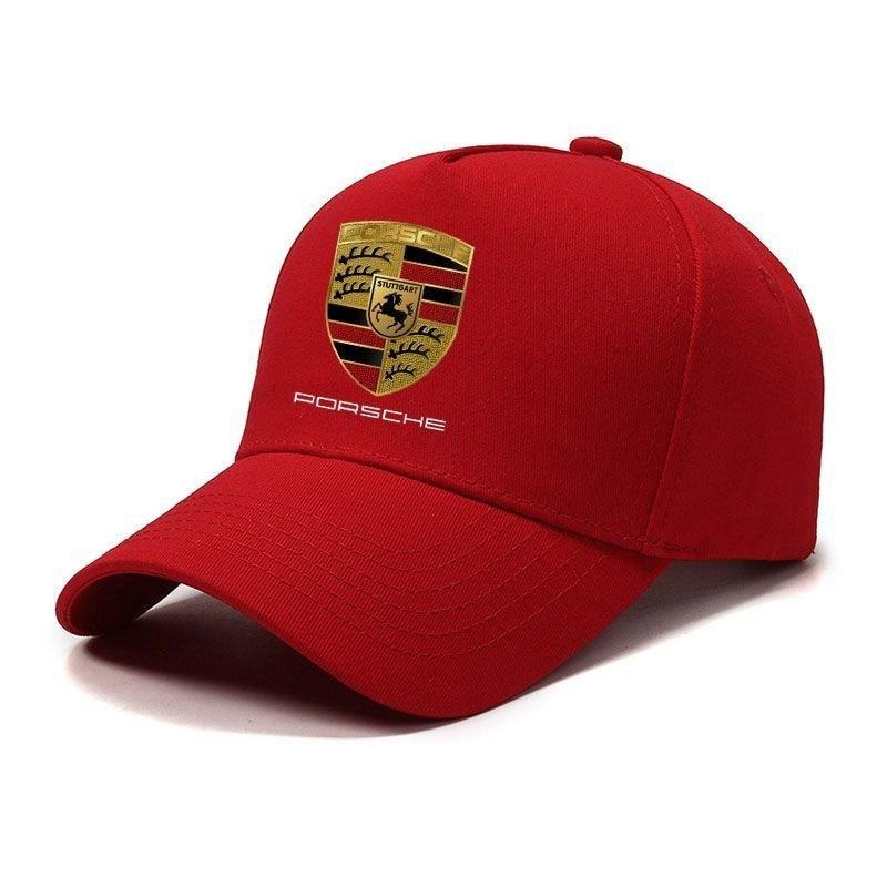 Auto-Emblem Baumwolle Verstellbare Baseballkappe Outdoor-Zubehör Für Porsche Cayenne Panamera Macan Boxster Cayman 718 911 Aufkleber