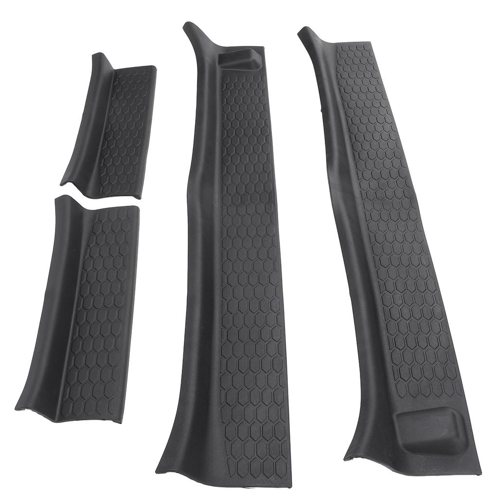 4 Buc Protector Prag Ușă Mașină Față Spate Protectiv Anti-Alunecare Suprafață Texturată Acoperire Prag Margine Ușă pentru