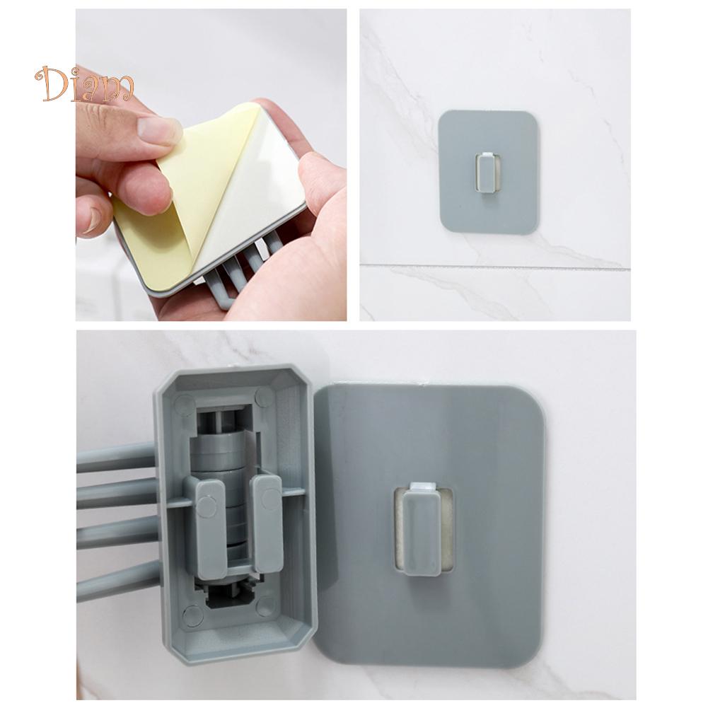 NO.HS Bathroom Wall Mount Self Adhesive Hooks Rotary Towel Sundries Hanger Towels Wash Cloth