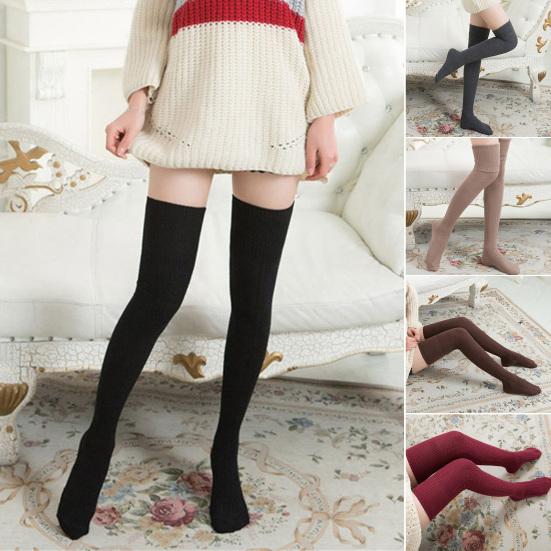 

Женские носки, жаккардовые носки для похудения, ветрозащитные, осенне-зимние, высокие носки до бедра для девочек, вечерние чёрный